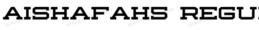 Aishafah5 Regular字体转换